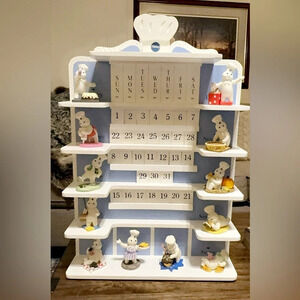 The Pillsbury Doughboy™ Wooden Calendar/Figurines The Danbury Mint Vintage